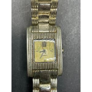 Vintage Rare Paolo Gucci Silver Tone Women's Quartz Watch PG845WS 21mm